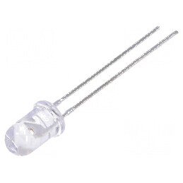 LED 5mm roșie 2900-5000mcd 45° convex | Electronic-mag.ro | Componente Electronice