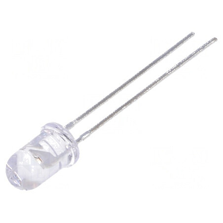 LED 5mm roșie 2900-5000mcd 45° convex | Electronic-mag.ro | Componente Electronice