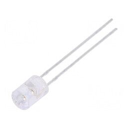 LED 5mm roșie 270-460mcd 110° plat, nr. term: 2 | Electronic-mag.ro | Componente Electronice