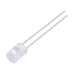 LED 5mm galben 460mcd 110° plat partea frontală Nr. term 2 | Electronic-mag.ro | Componente Electronice