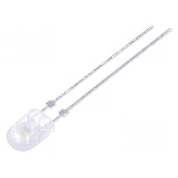 LED oval alb rece 5,2x3,8mm 2200÷3800mcd 110/40° fără colier | Electronic-mag.ro | Componente Electronice