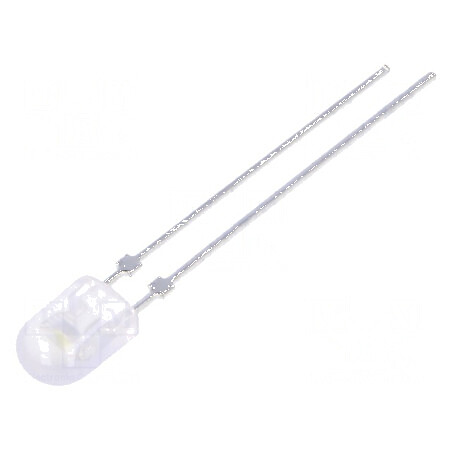LED oval alb rece 5,2x3,8mm 2200÷3800mcd 110/40° fără colier | Electronic-mag.ro | Componente Electronice