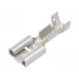 Terminal plat 6,3mm 0,8mm mamă pentru cablu 1÷2,5mm² crimpat | Electronic-mag.ro | Componente Electronice