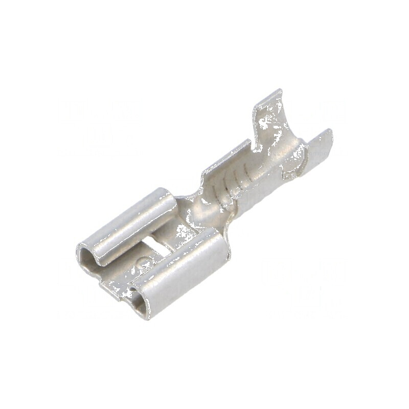 Terminal plat 6,3mm 0,8mm mamă pentru cablu 1÷2,5mm² crimpat | Electronic-mag.ro | Componente Electronice