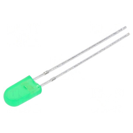 LED dreptunghiular verde 2,54x5mm 18÷25(typ) 40mcd 50° 20mA | Electronic-mag.ro | Componente Electronice