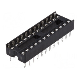 Soclu pentru circuite integrate DIP24, 7,62mm THT, Raster 2,54mm | Electronic-mag.ro | Componente Electronice