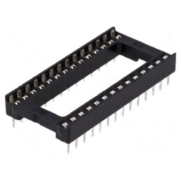 Soclu DIP28 pentru circuite integrate 15,24mm THT Raster 2,54mm | Electronic-mag.ro | Componente Electronice