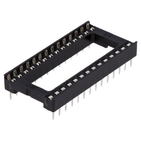 Soclu DIP28 pentru circuite integrate 15,24mm THT Raster 2,54mm | Electronic-mag.ro | Componente Electronice