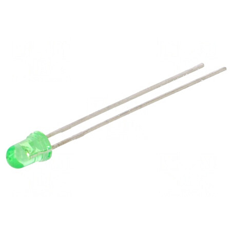 LED 3mm Verde 110-240mcd 45° Convex | Electronic-mag.ro | Componente Electronice