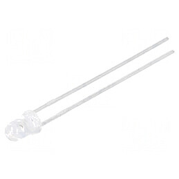 LED 3mm roșie 240-680mcd 45° convex | Electronic-mag.ro | Componente Electronice
