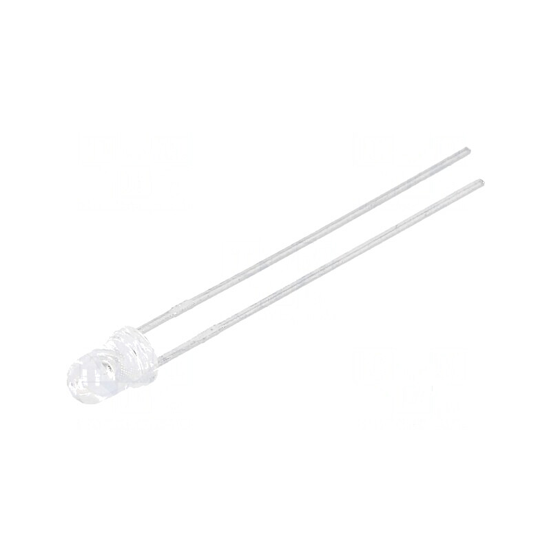 LED 3mm roșie 240-680mcd 45° convex | Electronic-mag.ro | Componente Electronice