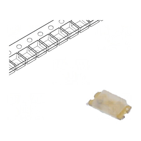 LED SMD 0603 Verde 0,9x1,7x0,4mm 5mA λd: 520÷540nm | Electronic-mag.ro | Componente Electronice