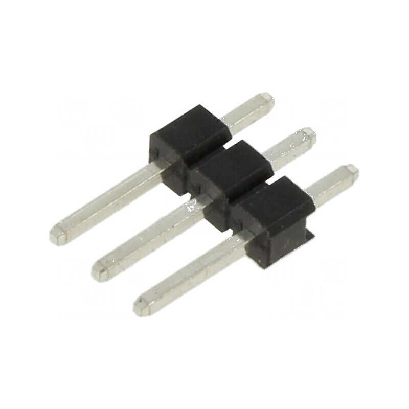 Conector şir pini tată 2,54mm 3 PIN THT drept | Electronic-mag.ro | Componente Electronice