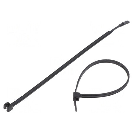 Colier de strângere poliamidă L: 160mm W: 3,6mm 130N negru | Electronic-mag.ro | Componente Electronice