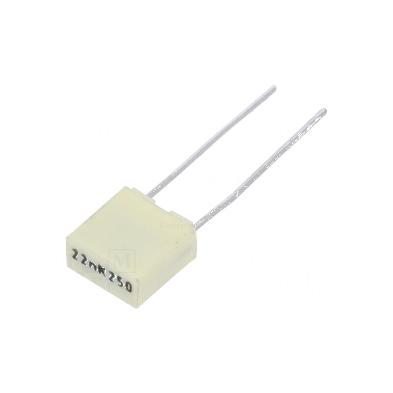 Condensator poliester 22nF 160VAC 250VDC 5mm ±10% THT R82 | Electronic-mag.ro | Componente Electronice Condensator poliester 22nF 160VAC 250VDC 5mm ±10% THT R82 | Electronic-mag.ro | Componente Electronice