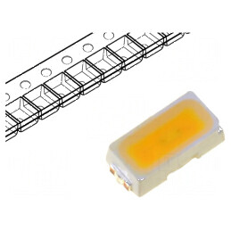Banda LED SMD 3014 alb cald 2800-3500K 20m 120° | Electronic-mag.ro | Componente Electronice