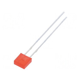 LED dreptunghiular roșu 2x5x5mm 100÷150mcd 20mA | Electronic-mag.ro | Componente Electronice