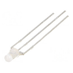 LED 5mm roșu/galben-verde convex rotund 60° | Electronic-mag.ro | Componente Electronice
