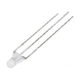 LED 3mm roșie/gălben-verde 100° convex rotund | Electronic-mag.ro | Componente Electronice
