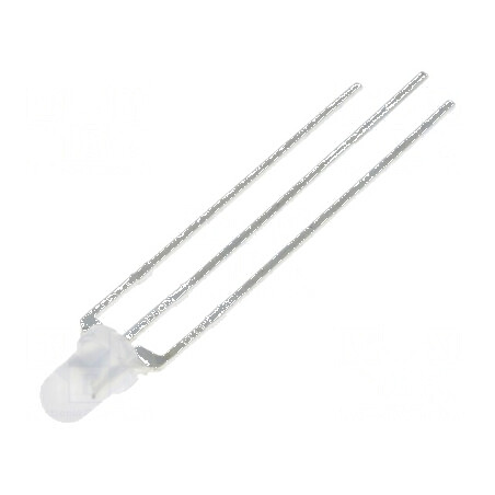 LED 3mm roșie/gălben-verde 100° convex rotund | Electronic-mag.ro | Componente Electronice