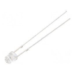 LED 3mm galben 220-330mcd 60° plat cu terminație 2 | Electronic-mag.ro | Componente Electronice