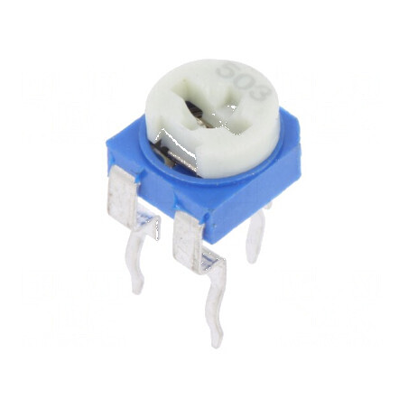 Potențiometru orizontal 50kΩ 100mW montare simplă | Electronic-mag.ro | Componente Electronice