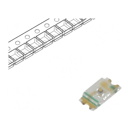 LED SMD 0603 galben 25÷63mcd 2,2V 20mA 54mW | Electronic-mag.ro | Componente Electronice