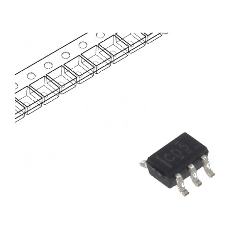 IC digital NOT CMOS SMD SC70-5 1,65÷5,5VDC -40÷125°C | Electronic-mag.ro | Componente Electronice