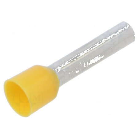 Vârf tub capăt cupru 6mm2 18mm cositorit crimpat izolată | Electronic-mag.ro | Componente Electronice