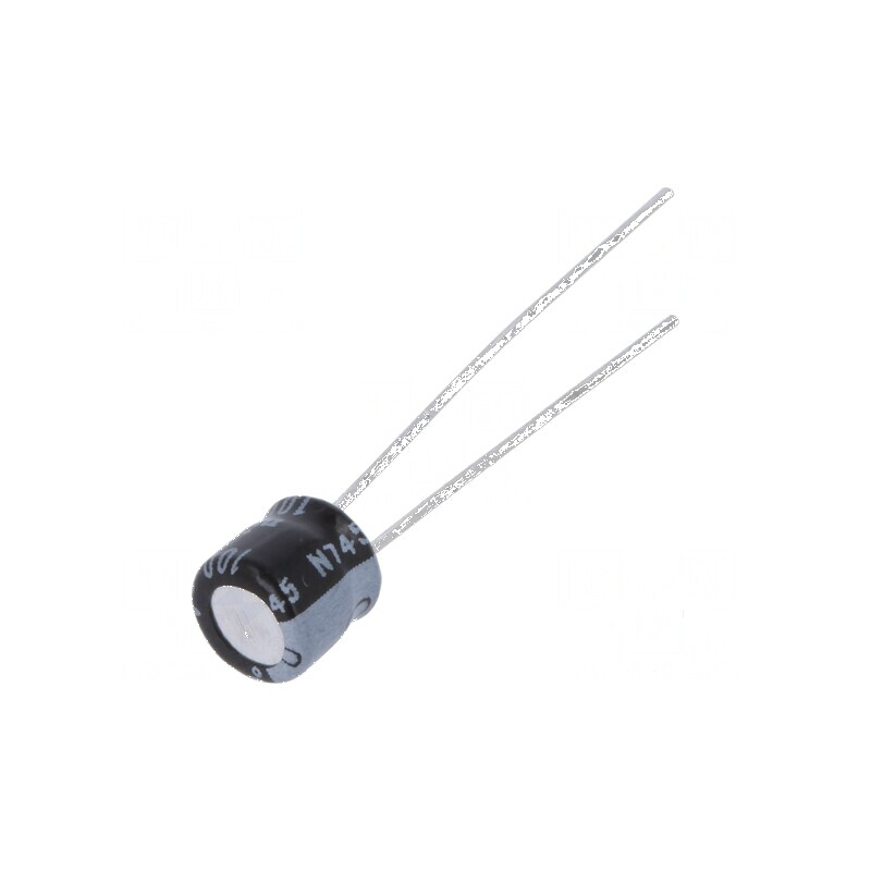 Condensator electrolitic THT 100uF 4VDC Ø5x5mm 2mm Raster | Electronic-mag.ro | Componente Electronice Condensator electrolitic THT 100uF 4VDC Ø5x5mm 2mm Raster | Electronic-mag.ro | Componente Electronice