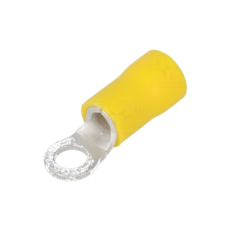 Vârf inelar M4 Ø 4,3mm pentru cablu cupru 4÷6mm² crimpat izolată | Electronic-mag.ro | Componente Electronice Vârf inelar M4 Ø 4,3mm pentru cablu cupru 4÷6mm² crimpat izolată | Electronic-mag.ro | Componente Electronice