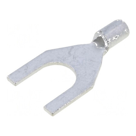 Vârf furcă M6 0,5-1mm2 cablu neizolat crimpat cositorit | Electronic-mag.ro | Componente Electronice