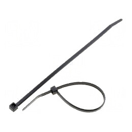 Colier de strângere poliamidă 150mm 3,5mm 135N negru | Electronic-mag.ro | Componente Electronice