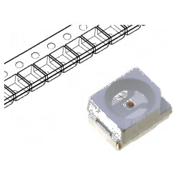 LED SMD 3528 PLCC2 Verde 600-800mcd 3,5x2,8mm 20mA | Electronic-mag.ro | Componente Electronice
