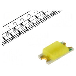 LED SMD 1206 alb 500-845mcd 120° 20mA 2,8-3,6VDC | Electronic-mag.ro | Componente Electronice