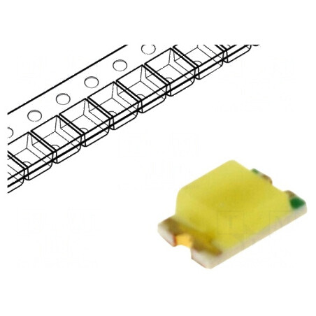 LED SMD 0805 alb 500-845mcd 120° 20mA 2,8-3,6VDC | Electronic-mag.ro | Componente Electronice