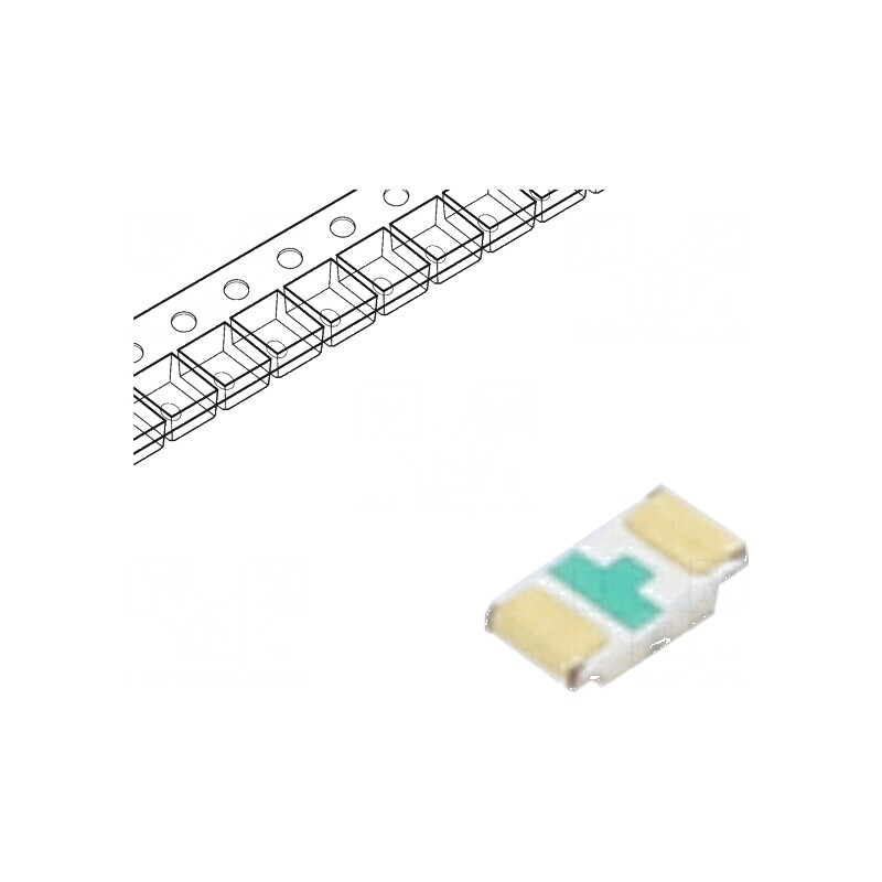 LED SMD 1608 roșie 11,5-28,5mcd 1,6x0,8x0,4mm 120° 5mA 60mW | Electronic-mag.ro | Componente Electronice