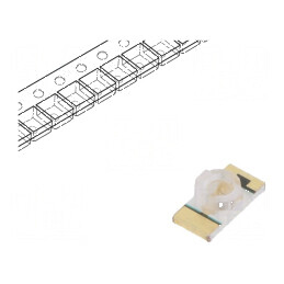 LED SMD 1206 roșie 3,2x1,6x1,1mm 20mA 624nm | Electronic-mag.ro | Componente Electronice
