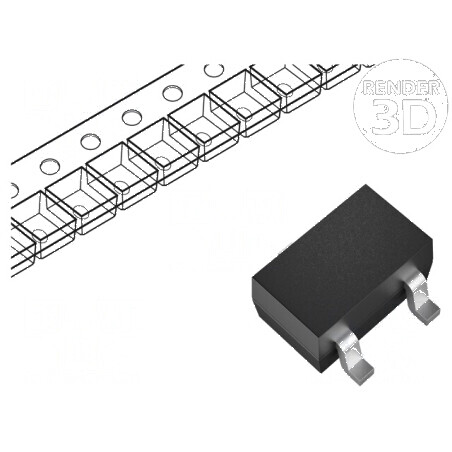 Tranzistor N-MOSFET unipolar 30V 100mA 0,15W SOT523 ESD | Electronic-mag.ro | Componente Electronice