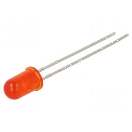 LED 5mm roșie 1000mcd 6° convex | Electronic-mag.ro | Componente Electronice