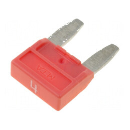 Siguranţă auto 4A 32VDC MINIVAL 11,9mm | Electronic-mag.ro | Componente Electronice