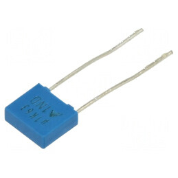 Condensator poliester 100nF 40VAC 63VDC 5mm ±10% THT | Electronic-mag.ro | Componente Electronice