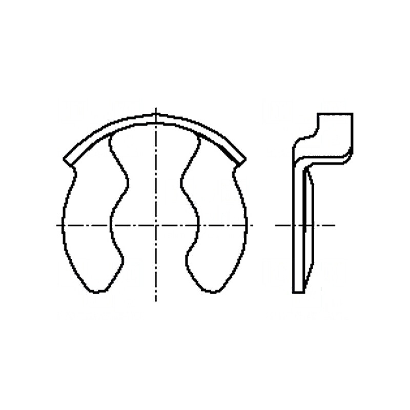 Inel de blocare din oțel elastic, diametru 6mm, grosime 0,5mm, cod BN 13194 | Electronic-mag.ro | Componente Electronice