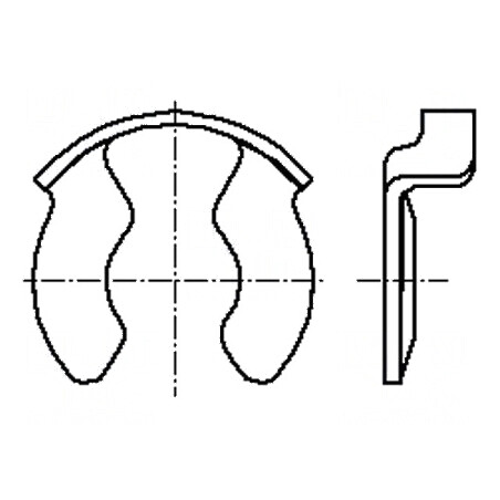 Inel de blocare din oțel elastic, diametru 6mm, grosime 0,5mm, cod BN 13194 | Electronic-mag.ro | Componente Electronice