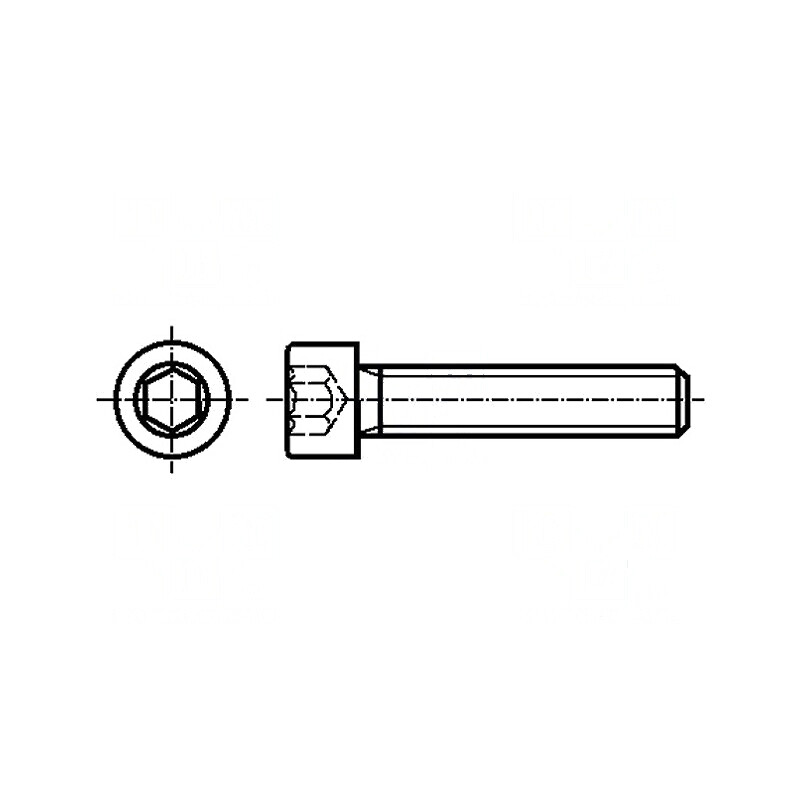 Şurub M6x10 cu cap rotund imbus HEX 5mm DIN 912 ISO 4762 | Electronic-mag.ro | Componente Electronice