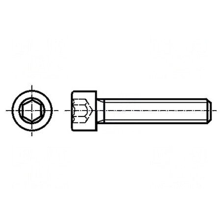 Şurub M6x10 cu cap rotund imbus HEX 5mm DIN 912 ISO 4762 | Electronic-mag.ro | Componente Electronice