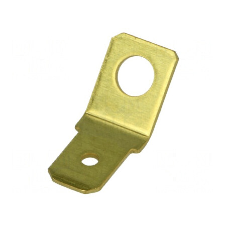 Terminal plat 6,3mm 0,8mm tată M4 neizolat alamă | Electronic-mag.ro | Componente Electronice