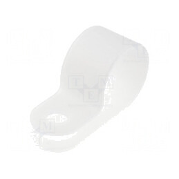 Clipsuri tip P pentru cabluri Ø11,5mm natural | Electronic-mag.ro | Componente Electronice