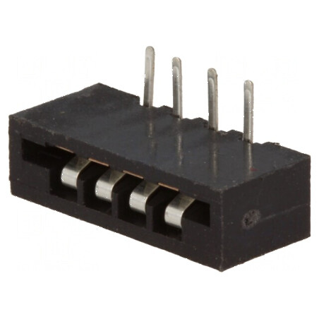 Conector FFC/FPC 90° 4 PIN Non-ZIF THT cositorit | Electronic-mag.ro | Componente Electronice