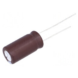 Condensator electrolitic low ESR THT 470uF 10VDC Ø8x12mm | Electronic-mag.ro | Componente Electronice